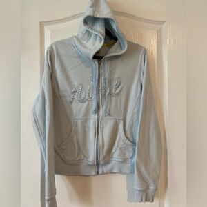 NIKE SOFT BLUE FULL ZIP WITH HOOD